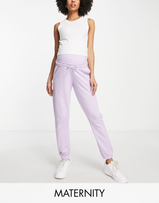 Missguided Maternity 90s trackeis in lilac