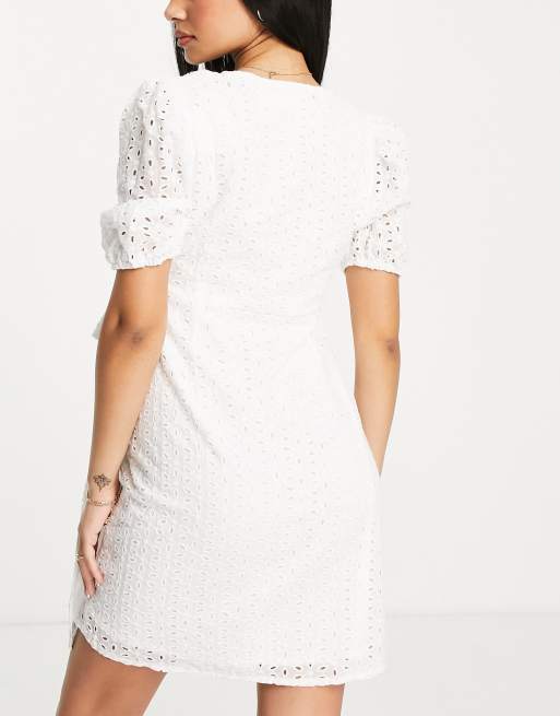 Missguided broderie dress best sale