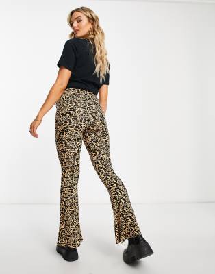 Tight Printed Flare Pants