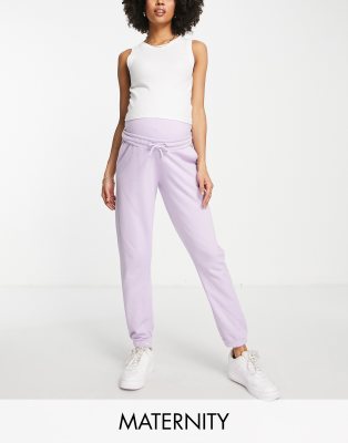 Missguided Maternity - Jogginghose in Flieder im 90er-Stil-Lila