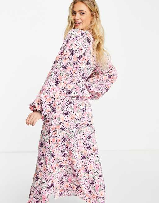 missguided pink maxi dress MISSGUIDED Satin Contrast Binding Bow Detail Side Slit Cami Maxi Dress MISSGUIDED