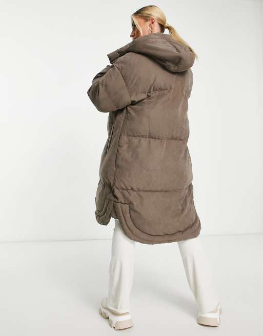 Missguided brown deals puffer coat