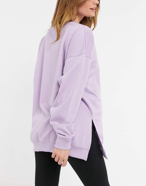 Missguided best sale purple sweatshirt