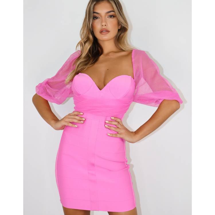 missguided pink tulle dress Pink Tulle Dress Missguided Rose Dress Elegant Dresses Fashion Maje Revani  Organza Shirt Dress Missguided