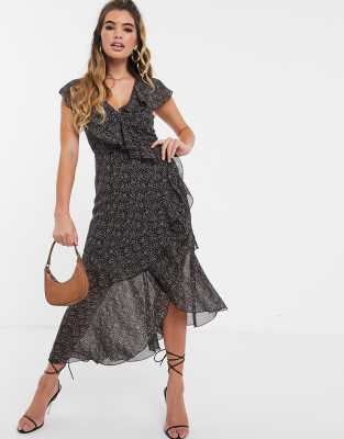 frill tea dress