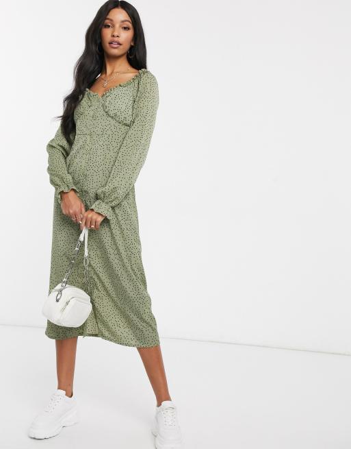 Milkmaid long sleeve clearance dress