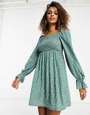 milkmaid dress sage