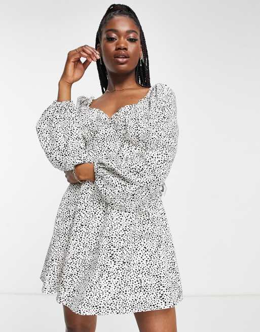 Missguided black best sale milkmaid dress