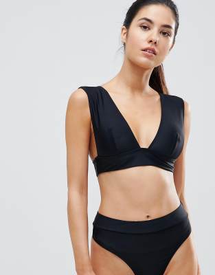 plunge swimsuit top