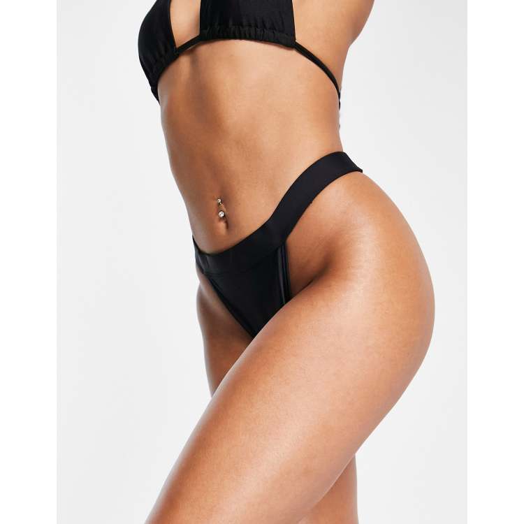 Maillot de bain tanga fashion noir