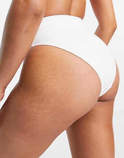 Missguided - Mix og Match - Højtaljede hvide bikinitrusser, 2 af 4