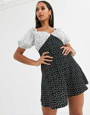 missguided milkmaid mini dress