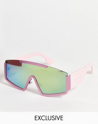 Missguided MSGD ski sunglasses in pink