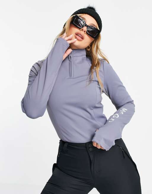 Missguided MSGD Sports Ski base layer bodysuit in gray ASOS