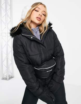 Missguided - Make everyone on the piste jealous (or your neighbours when  de-icing your car)🎿❄️Shop the 'msgd ski black contrast fitted belted  snowsuit' on site now for £75/$127 missgu.id/DgJ75T 🛒#missguided