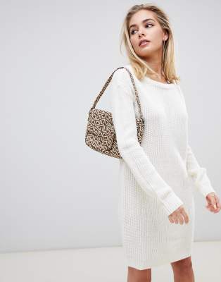off white knit sweater dress