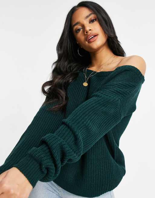 Missguided off 2025 the shoulder sweater