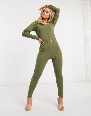 off the shoulder jogger jumpsuit