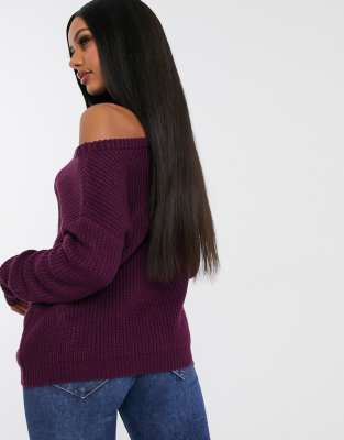 missguided purple jumper