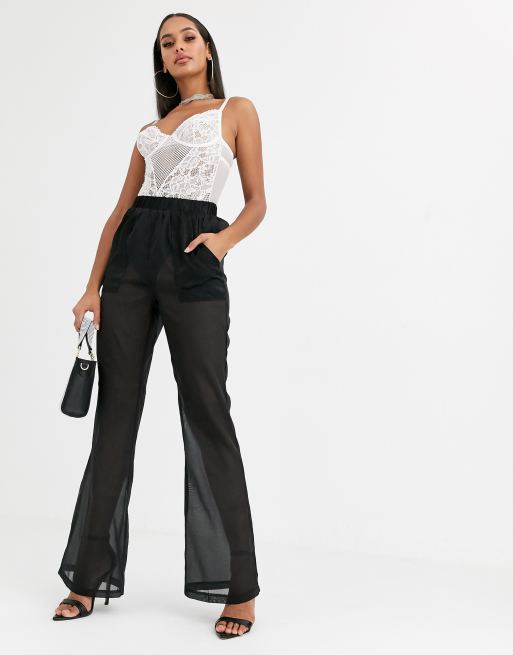 Organza store palazzo pants