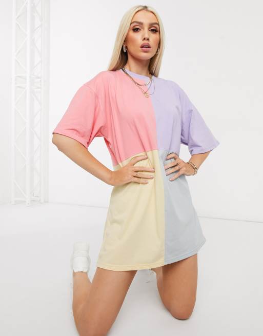 Color block shirt deals dress