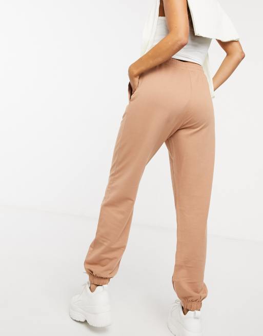 Missguided oversized jogger in camel ASOS