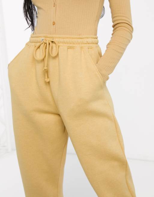 Missguided sand joggers new arrivals