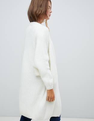 white cardigan oversized