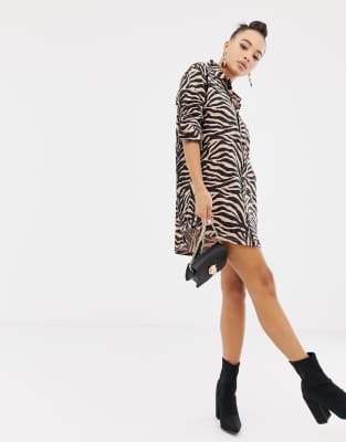 missguided oversized shirt dress