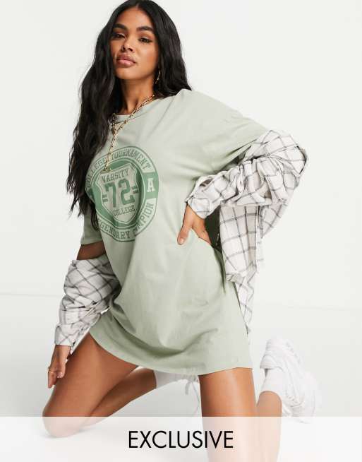 Missguided oversized t shirt dress on sale