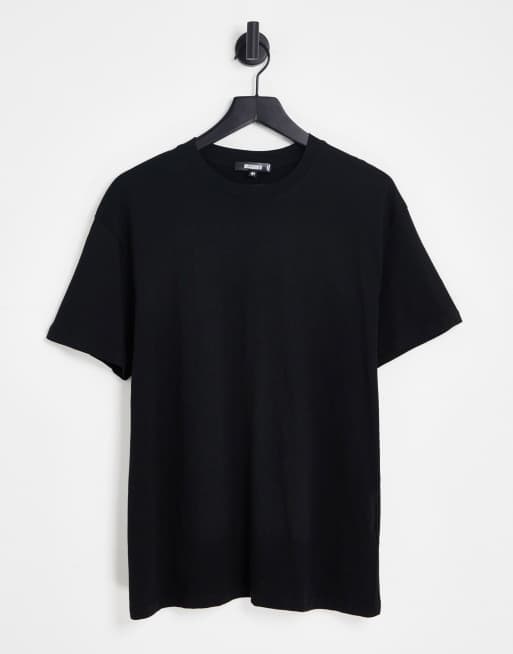 Missguided oversized t-shirt in black