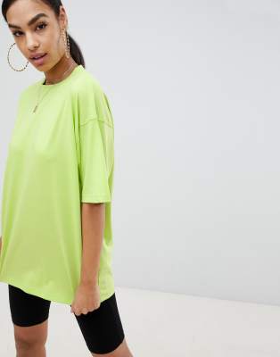 asos neon green dress