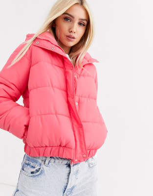 missguided hooded padded jacket