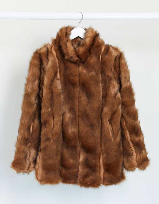 Faux fur deals coat missguided