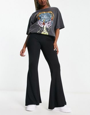 Missguided flare trouser in black - ASOS Price Checker