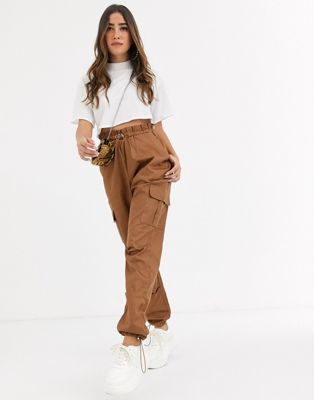 paper bag cargo trousers