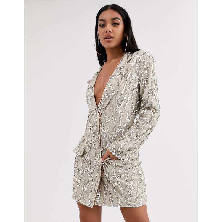 Missguided peace and love embellished dress sale