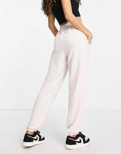 Missguided Petite 90s joggers in baby pink ASOS