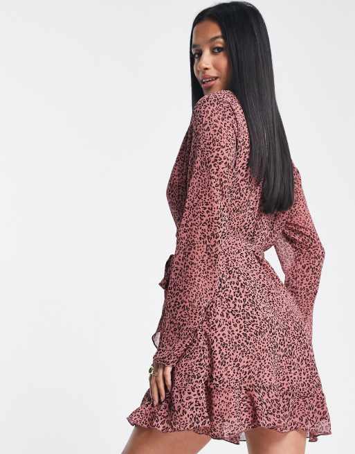 Missguided animal 2024 print dress