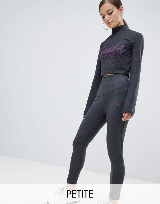 Missguided Petite - Barbie - Leggings med logga