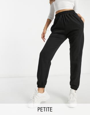 ASOS DESIGN Petite Shell Jogger In Black