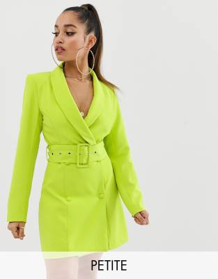 lime green blazer dress