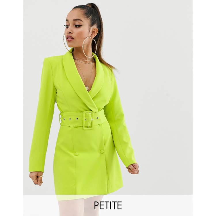 Missguided neon shop green dress