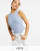 Missguided Petite - Body style nageur sur le devant - Bleu