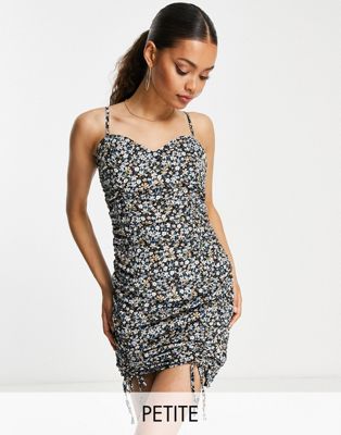 Missguided Petite bodycon mini dress in floral