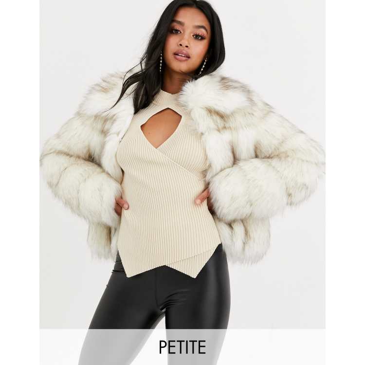 Missguided green deals fur coat