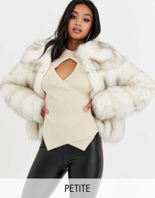 Faux fur 2025 bubble jacket