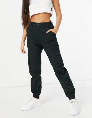 black cargo pants petite