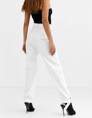 petite white cargo pants