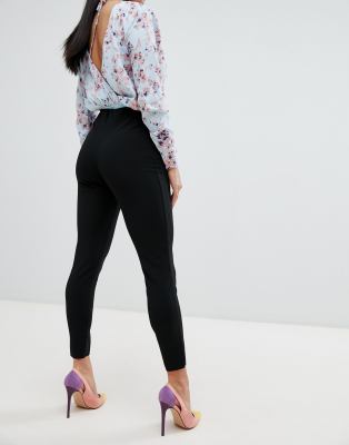 asos petite black trousers